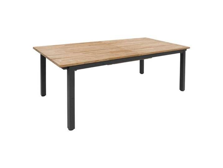 Zebra Hudson Ausziehtisch 170/240x100cm Edelstahl/Teak Natur Dunkelgrau Zebra Hudson Ausziehtisch 170/240x100cm Edelstahl/Teak Natur Dunkelgrau von garten&freizeit.de