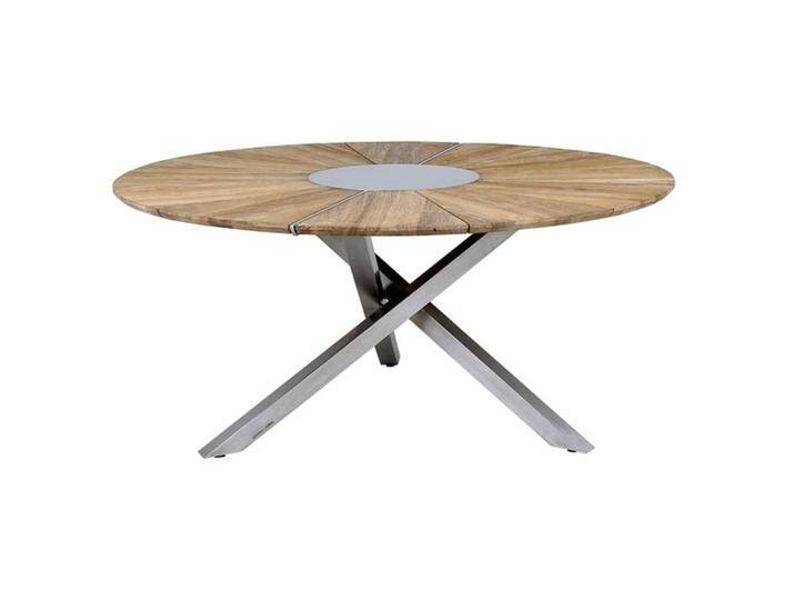 Zebra Oryx Edge Gartentisch Ø160cm Braun Hellgrau von garten&freizeit.de