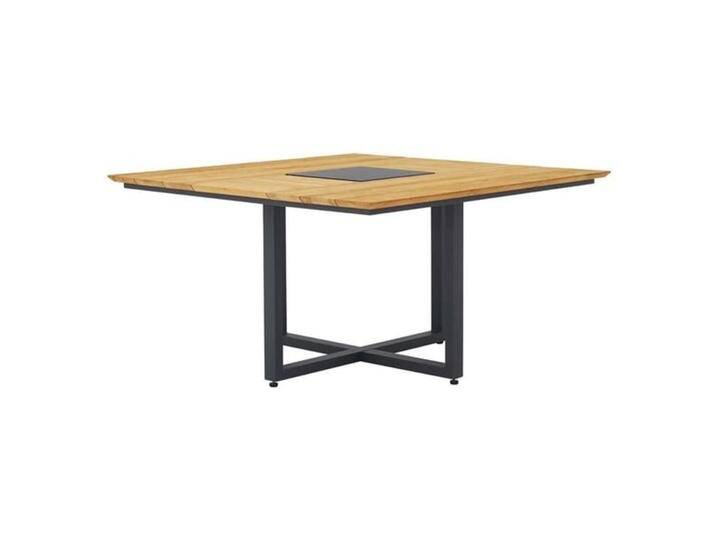 Zebra Quadux Tisch 140x140cm Aluminium/Teak recycelt Natur Dunkelgrau Zebra Quadux Tisch 140x140cm Aluminium/Teak recycelt Natur Dunkelgrau von garten&freizeit.de