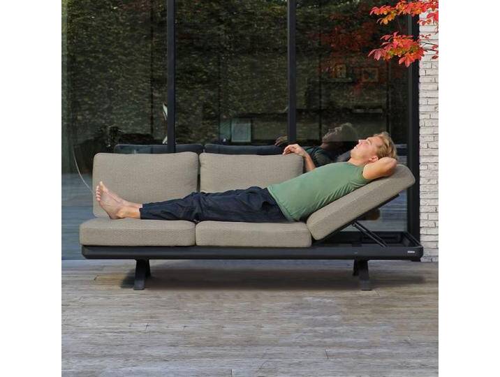 Zebra Sky Lounge Gartenloungesofa verstellbar Aluminium/Sunproof Dunkelgrau Zebra Sky Lounge Gartenloungesofa verstellbar Aluminium/Sunproof Dunkelgrau von garten&freizeit.de