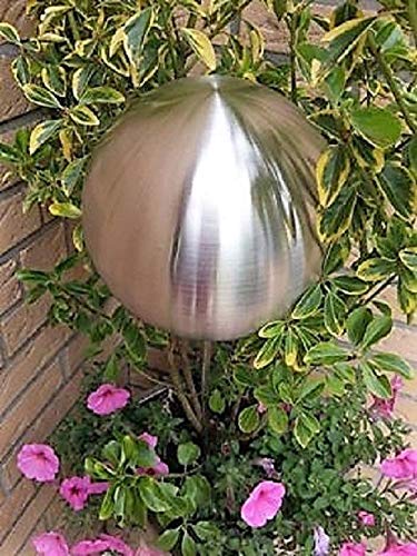 garten-wohnambiente Rosenkugel 10 cm Stab Edelstahl matt gebürstet Gartenstecker Dekokugel Dekorationskugel Kugel garten-wohnambiente Rosenkugel 10 cm Stab Edelstahl matt gebürstet Gartenstecker Dekokugel Dekorationskugel Kugel von PGONA