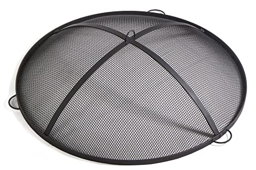 gartendekoparadies.de Funkenfang Funken-Schutz Funkengitter für Feuerschale aus Naturstahl (60 cm) von gartendekoparadies.de