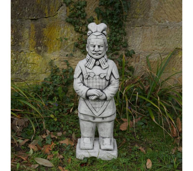 gartendekoparadies.de Gartenfigur Statue Terracotta-Krieger-Motiv I, Steinfigur, H. 60 cm, 17 kg, Frostsicher von gartendekoparadies.de