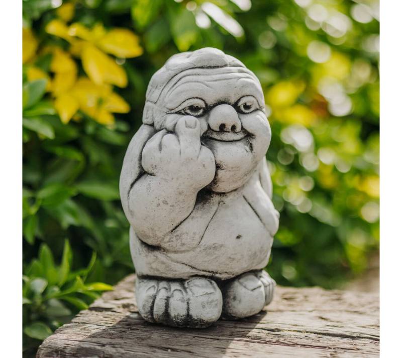 gartendekoparadies.de Gartenfigur Lustige Troll-Oma, Steinfigur, H. 19 cm, 3 kg, Frostsicher gartendekoparadies.de Gartenfigur Lustige Troll-Oma, Steinfigur, H. 19 cm, 3 kg, Frostsicher von gartendekoparadies.de