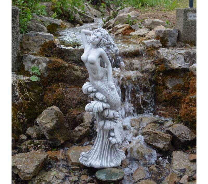 gartendekoparadies.de Gartenfigur Statue Meerjungfrau auf Einer Welle, H. 80 cm, 23 kg, Frostsicher gartendekoparadies.de Gartenfigur Statue Meerjungfrau auf Einer Welle, H. 80 cm, 23 kg, Frostsicher von gartendekoparadies.de
