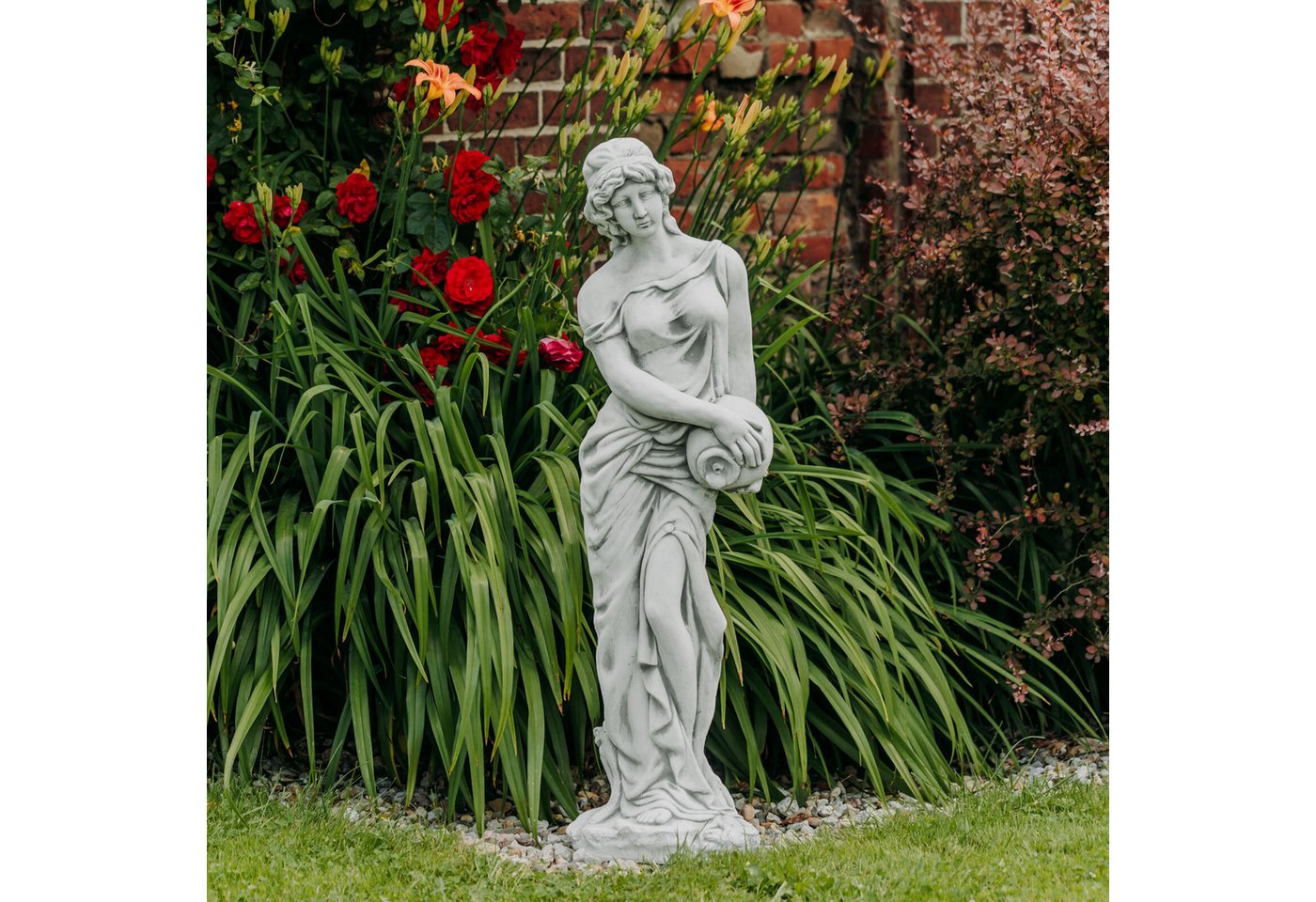 gartendekoparadies.de Gartenfigur Statue der griechischen Helena, Steinfigur, H. 118 cm, 68 kg, Frostsicher gartendekoparadies.de Gartenfigur Statue der griechischen Helena, Steinfigur, H. 118 cm, 68 kg, Frostsicher von gartendekoparadies.de