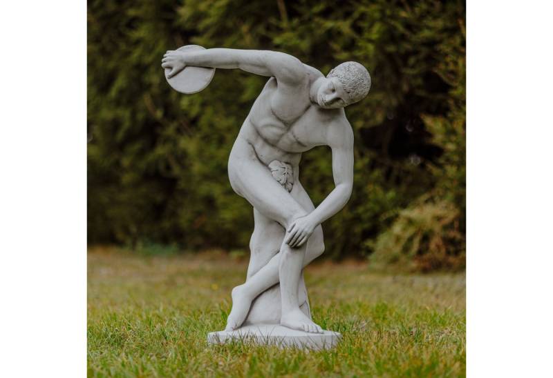 gartendekoparadies.de Gartenfigur Diskuswerfer Diskobolos - Myron, Steinfigur, H. 84 cm, 72 kg, Frostsicher gartendekoparadies.de Gartenfigur Diskuswerfer Diskobolos - Myron, Steinfigur, H. 84 cm, 72 kg, Frostsicher von gartendekoparadies.de