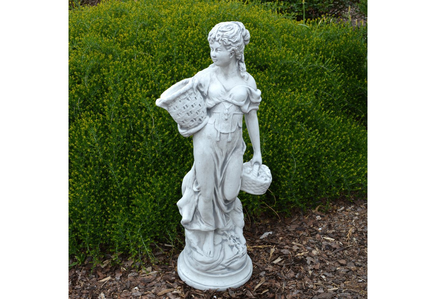 gartendekoparadies.de Gartenfigur Frauen-Statue Sommer, Steinfigur, H. 69 cm, 20 kg, Frostsicher gartendekoparadies.de Gartenfigur Frauen-Statue Sommer, Steinfigur, H. 69 cm, 20 kg, Frostsicher von gartendekoparadies.de