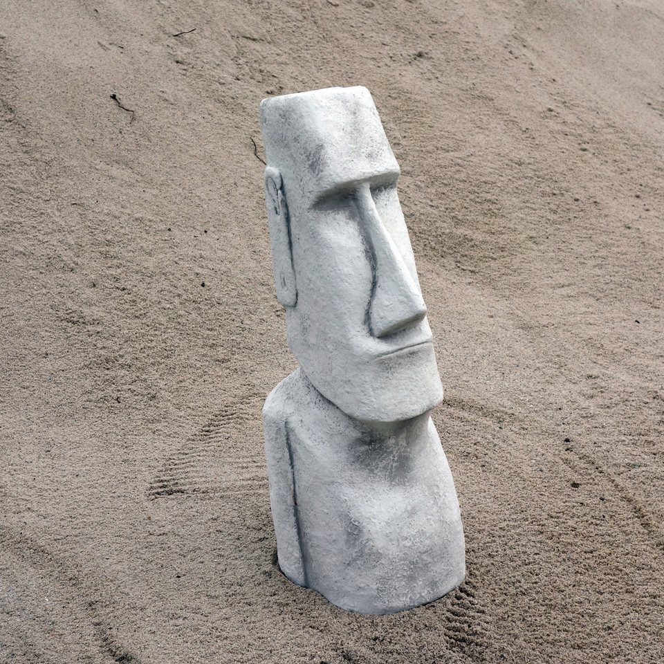 gartendekoparadies.de Gartenfigur Moai-Stein-Statue aus Osterinsel, Steinfigur, H. 75 cm, 62 kg, Frostsicher gartendekoparadies.de Gartenfigur Moai-Stein-Statue aus Osterinsel, Steinfigur, H. 75 cm, 62 kg, Frostsicher von gartendekoparadies.de