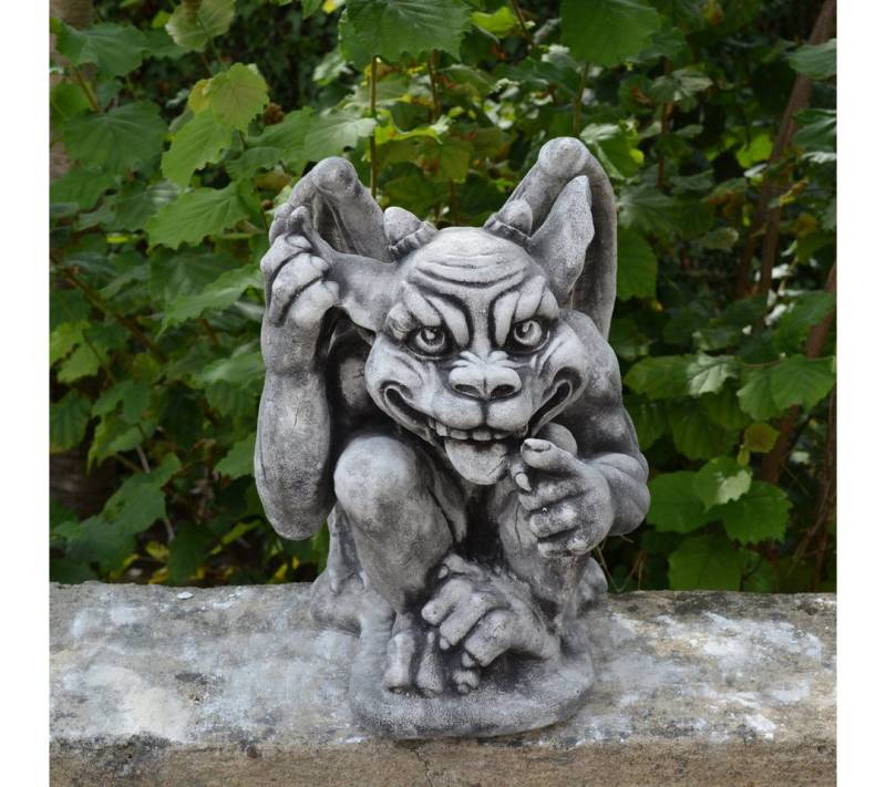 gartendekoparadies.de Gartenfigur Torwächter Gargoyle, H. 38 cm, 25 kg, Frostsicher von gartendekoparadies.de