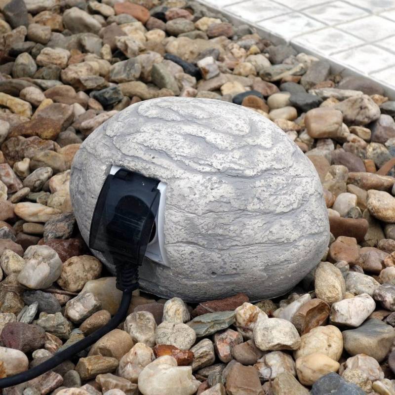 gartendekoparadies.de Gartenfigur Steckdose für den Außenbereich, H. 14 cm, 9 kg, Frostsicher gartendekoparadies.de Gartenfigur Steckdose für den Außenbereich, H. 14 cm, 9 kg, Frostsicher von gartendekoparadies.de