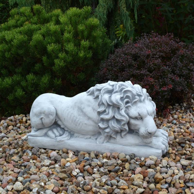 gartendekoparadies.de Gartenfigur Liegender Löwe groß, H. 37 cm, 85 kg, Frostsicher gartendekoparadies.de Gartenfigur Liegender Löwe groß, H. 37 cm, 85 kg, Frostsicher von gartendekoparadies.de