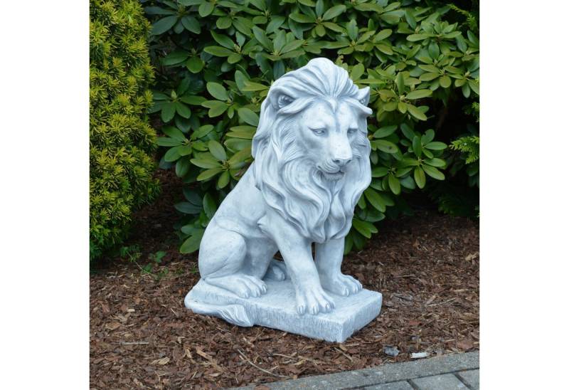gartendekoparadies.de Gartenfigur King Löwe, Löwen Statue, Steinfigur, H. 62 cm, 63 kg, Frostsicher gartendekoparadies.de Gartenfigur King Löwe, Löwen Statue, Steinfigur, H. 62 cm, 63 kg, Frostsicher von gartendekoparadies.de