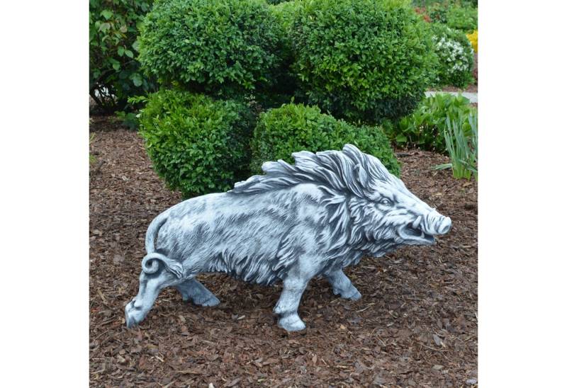 gartendekoparadies.de Gartenfigur Großes Wildschwein Keiler, Steinfigur, H. 47 cm, 52 kg, Frostsicher gartendekoparadies.de Gartenfigur Großes Wildschwein Keiler, Steinfigur, H. 47 cm, 52 kg, Frostsicher von gartendekoparadies.de
