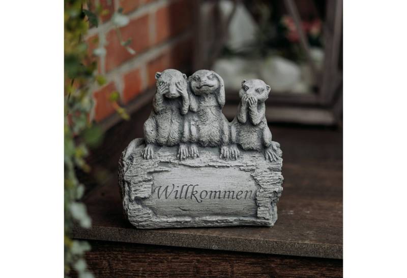 gartendekoparadies.de Gartenfigur Erdmännchen-Familie sagt: Willkommen, Steinfigur, H. 20 cm, 4 kg, Frostsicher gartendekoparadies.de Gartenfigur Erdmännchen-Familie sagt: Willkommen, Steinfigur, H. 20 cm, 4 kg, Frostsicher von gartendekoparadies.de