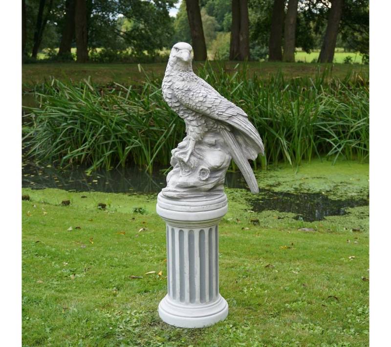 gartendekoparadies.de Gartenfigur Imposanter Adler auf Rund-Sockel, H. 117 cm, 84 kg, Frostsicher gartendekoparadies.de Gartenfigur Imposanter Adler auf Rund-Sockel, H. 117 cm, 84 kg, Frostsicher von gartendekoparadies.de