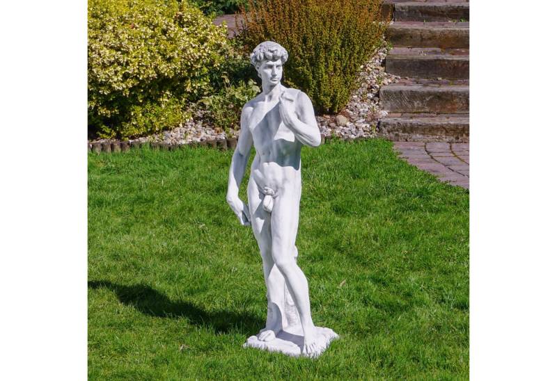 gartendekoparadies.de Gartenfigur Statue des Davids von Michelangelo, Steinfigur, H. 117 cm, 67 kg, Frostsicher gartendekoparadies.de Gartenfigur Statue des Davids von Michelangelo, Steinfigur, H. 117 cm, 67 kg, Frostsicher von gartendekoparadies.de