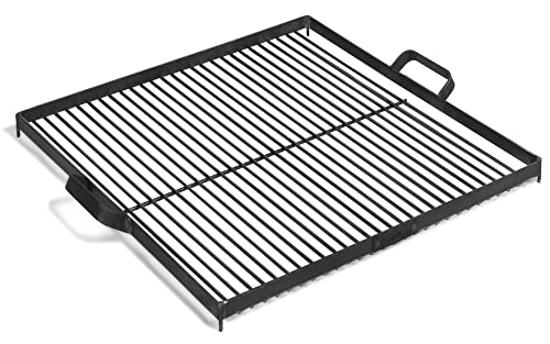 gartendekoparadies.de Grillrost 58 x 58 cm Grill Rost für Feuerschale Ø 80 cm aus Gusseisen (58 x 58 cn) von gartendekoparadies.de