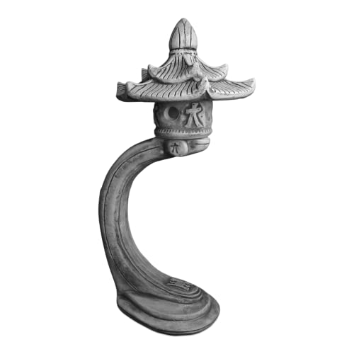 gartendekoparadies.de Japanische Rankei Steinlaterne, H. 87 cm, 40 kg, Grau, frostsicher aus Steinguss für Außenbereich gartendekoparadies.de Japanische Rankei Steinlaterne, H. 87 cm, 40 kg, Grau, frostsicher aus Steinguss für Außenbereich von gartendekoparadies.de