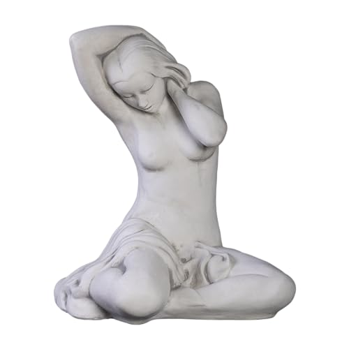 gartendekoparadies.de Erotische Akt-Figur, Steinfigur, H. 50 cm, 34 kg, Grau, frostsicher aus Steinguss für Außenbereich von gartendekoparadies.de