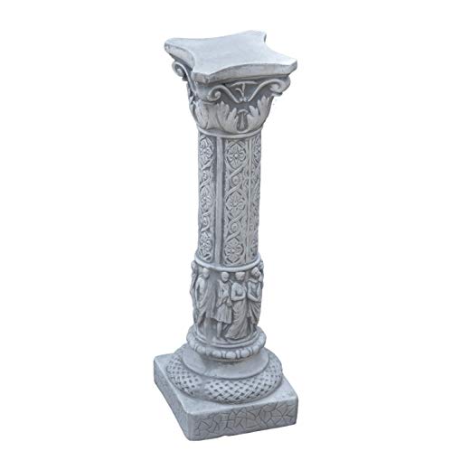 gartendekoparadies.de Säule im griechisch-römischen Stil, Steinsockel, H. 75 cm, Stellfläche 23 x 23 cm, 32 kg, Grau, frostsicher aus Steinguss für Außenbereich gartendekoparadies.de Säule im griechisch-römischen Stil, Steinsockel, H. 75 cm, Stellfläche 23 x 23 cm, 32 kg, Grau, frostsicher aus Steinguss für Außenbereich von gartendekoparadies.de