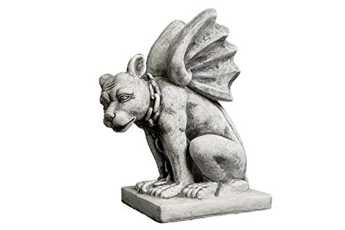 gartendekoparadies.de Gargoyle Torwächer Steinfiguren, 48 cm, 33 kg, Grau, frostsicher aus Steinguss für Außenbereich (Motiv 1) gartendekoparadies.de Gargoyle Torwächer Steinfiguren, 48 cm, 33 kg, Grau, frostsicher aus Steinguss für Außenbereich (Motiv 1) von gartendekoparadies.de