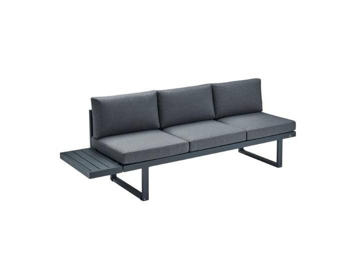 CASA DOMA Aragona DINING Lounge-Seitenteil 3-Sitzer mit Ablage, Aluminium von gartenmoebel-company