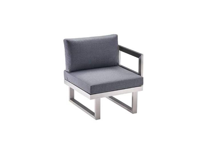 CASA DOMA Aragona Lounge-Seitenteil 1-Sitzer, Edelstahl von gartenmoebel-company