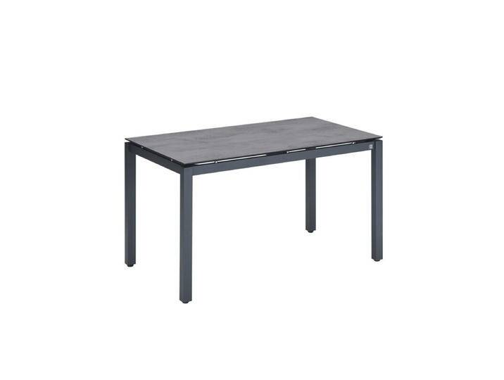 CASA DOMA Carini Gartentisch, Edelstahl anthrazit/HPL - HPL Chromix anthrazit , 130 × 80 von gartenmoebel-company