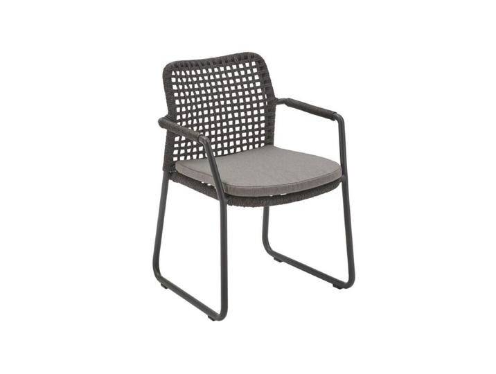 Fasano Gartenstuhl, Kufengestell - Rope anthrazit – Quadro,Modern Country Fasano Gartenstuhl, Kufengestell - Rope anthrazit – Quadro,Modern Country von gartenmoebel-company