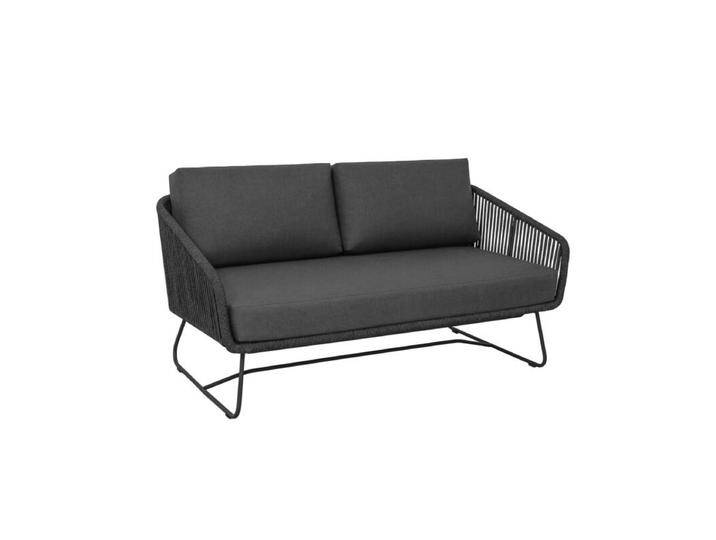 CASA DOMA Ribera 2-Sitzer Loungesofa mit Kufen - Sitzschale Rundform von gartenmoebel-company