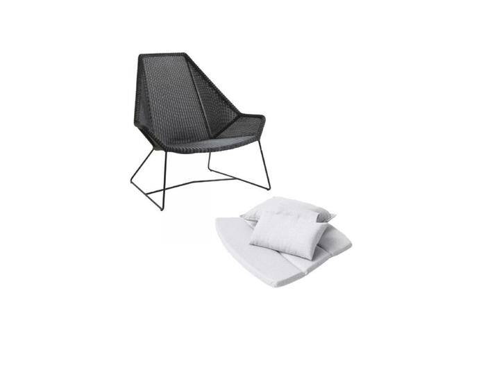 Cane-line Breeze Loungeset - Polyrattan schwarz , hellgrau von gartenmoebel-company