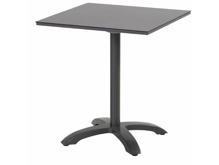 Hartman Sophie Bistrotisch quadratisch Tischplatte HPL - Aluminium xerix HPL antracite,klappbar, Tischbein mit Höhenausgleich von gartenmoebel-company