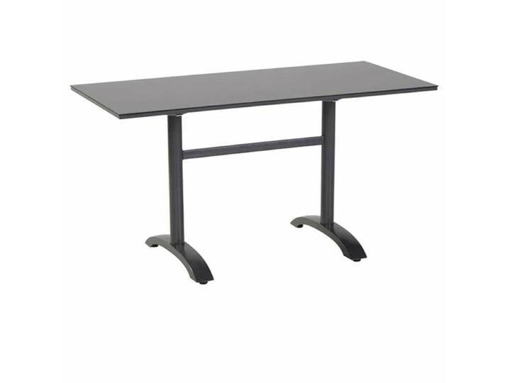 Hartman Sophie Bistrotisch rechteckig Tischplatte HPL - Aluminium xerix HPL antracite,klappbar, Tischbein mit Höhenausgleich von gartenmoebel-company