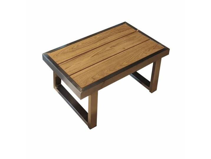 Jati&Kebon Rao Beistelltisch, Gestell Edelstahl - 70 × 42,Industrial, Modern Country von gartenmoebel-company