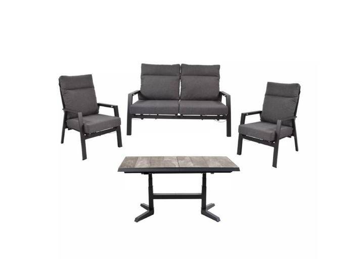 Lesli Living Ohio/Castilla Dining-Loungeset mit 2er-Sofa von gartenmoebel-company