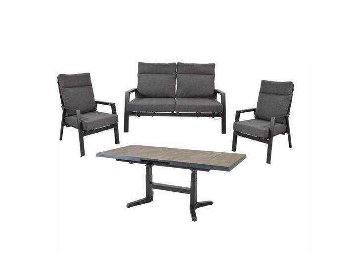 Lesli Living Ohio/Murcia Dining-Loungeset mit 2er-Sofa von gartenmoebel-company