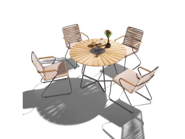Liadomo Atina Gartenmöbel-Set - Gestell Edelstahl anthrazit Sitz Rope beige von gartenmoebel-company