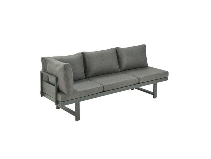 Liadomo Callipo Multifunktionsliege,3-Sitzer, höhenverstellbare Seitenteile, Aluminium anthrazit, Olefin-Bezüge, robust & strapazierfähig von gartenmoebel-company