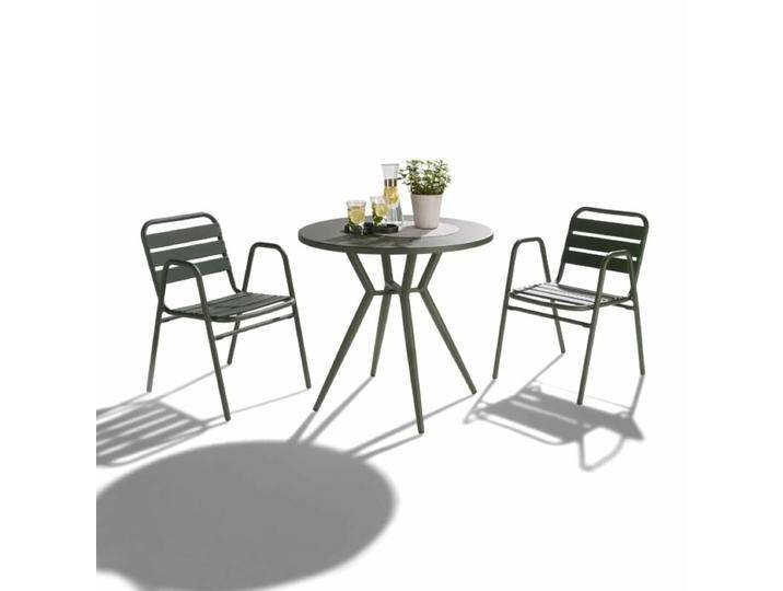 Liadomo Lesina Bistro-Set - Aluminium dunkelgrün,Trendig & bunt Liadomo Lesina Bistro-Set - Aluminium dunkelgrün,Trendig & bunt von gartenmoebel-company