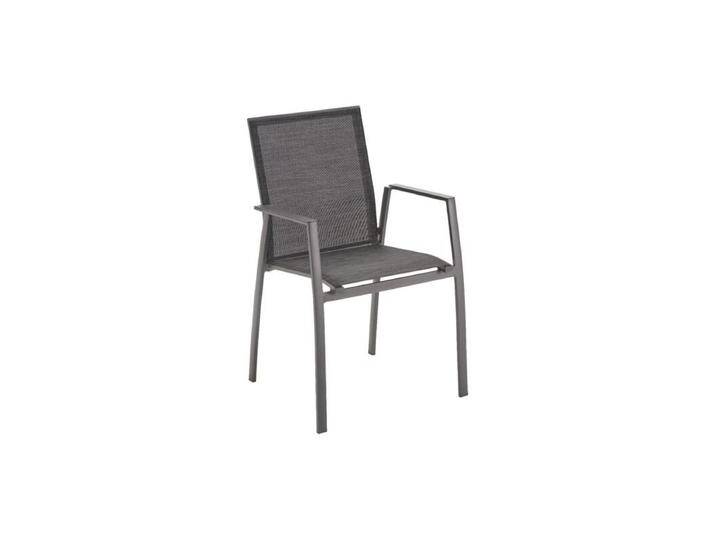 Liadomo Pellaro Stapelstuhl - Aluminium-Auflage anthrazit,stapelbar,Geradlinig & pur von gartenmoebel-company