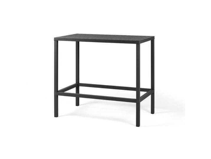 NARDI Cube High Bartisch Aluminium/Kunststoff - Gestell Alu anthrazit Tischplatte Kunststoff anthrazit - 120 × 70,Tischbein mit Höhenausgleich,Trendig & bunt von gartenmoebel-company