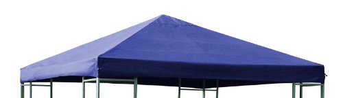 DEGAMO Ersatzdach Dachplane für Pavillon 3x3 Meter blau, wasserdicht beschichtet, Outdoor von DEGAMO