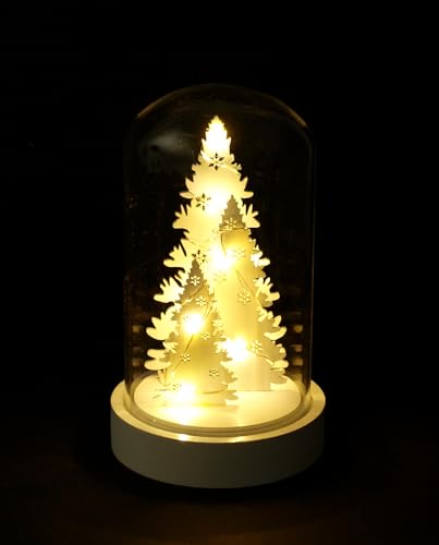 Weihnachtsbeleuchtung Dekoglocke Motiv Xmas, 20cm, 10 LED, Batteriebetrieb, Indoor von gartenmoebel-einkauf