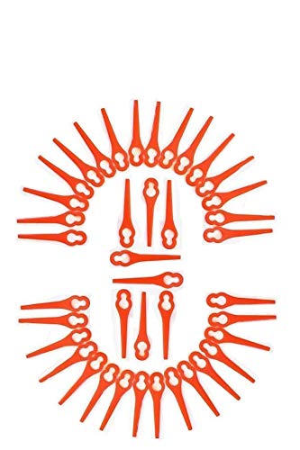 40 Ersatz Messer passend für Florabest Akku Rasentrimmer FAT18B2 - LIDL 71315 von gartenteile