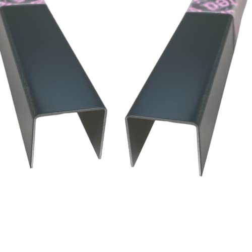 Alu U-Profil anthrazitgrau Abdeckprofil aus 0,8mm Aluminium grau RAL 7016 Einfassprofil Kantenprofil Abschlussprofil Aluminiumschienen Aluschiene Schenkelinnenmaß: 40 x 100 x 40 mm Länge: 2000 mm von gastro-blechdesign
