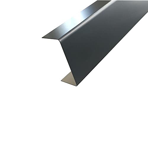 Alu U-Profil grau Abdeckprofil aus 1,5mm Aluminium Anthrazitgrau RAL 7016 Einfassprofil Kantenprofil Abschlussprofil Aluminiumschienen Aluschiene Schenkelinnenmaß: 40 x 125 x 40 mm Länge: 2000 mm von gastro-blechdesign