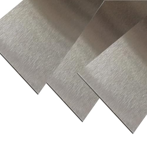 Edelstahl Blechstreifen 1000 * 100 mm Blechstreifen K240 geschliffen V2A 0,8mm stark Zierstreifen Blechzuschnitt Edelstahl Blende V2a Edelstahl Zierblende V2a Streifen von gastro-blechdesign