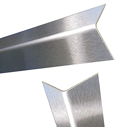 Edelstahl Winkelprofil V4A Länge 1000 mm Schenkel 85 x 85 mm Edelstahl Kantenschutz Wst.14571 Edelstahl Winkeleisen Eckschutzprofil Kantenschutzprofil niro Winkel von gastro-blechdesign