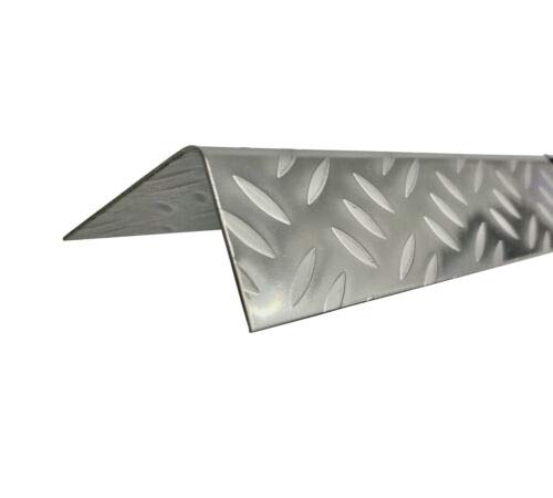 Treppenkantenprofil, 2000mm 90 Grad Winkelprofil 60x40 mm Schenkelinnenmaß aus Edelstahl Riffelblech Mandorla Trible 1mm Stufenkantenprofil, Treppenkantenschutz Treppenkantenprofil, 2000mm 90 Grad Winkelprofil 60x40 mm Schenkelinnenmaß aus Edelstahl Riffelblech Mandorla Trible 1mm Stufenkantenprofil, Treppenkantenschutz von gastro-blechdesign